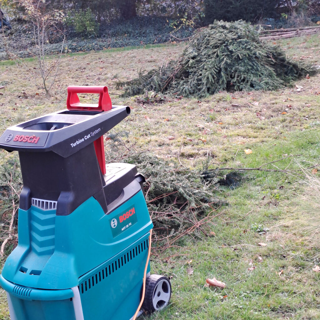 Dann wird gehäckselt.