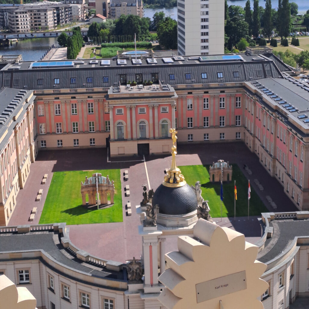Blick auf den Landtag